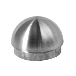 Ukončenie na trubku ø 42,4 mm, brúsená nerez AISI 304 Ukončenie na trubku ø 42,4 mm, brúsená nerez AISI 304